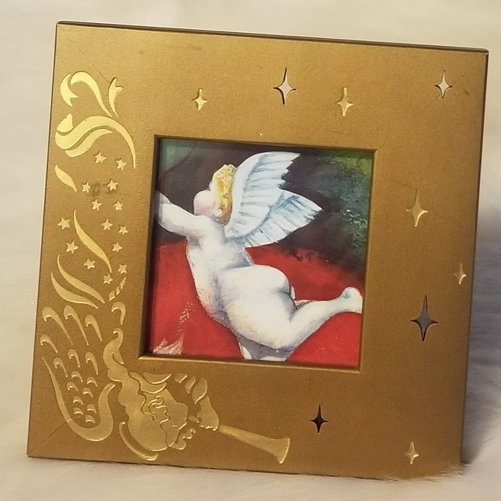 Amerigo Gold Picture Frame Made USA Vtg '92
